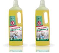 MENFORSAN Detergente para Ropa Y Cama de Mascotas | Desodoriza y Limpia en Profundidad | Elimina Malos Olores | Muy concentrado | Fragancia Agradable | 1 Litro (Paquete de 2)