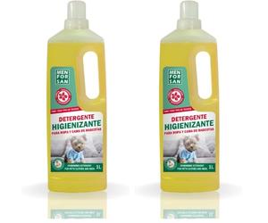 MENFORSAN Detergente para Ropa Y Cama de Mascotas | Desodoriza y Limpia en Profundidad | Elimina Malos Olores | Muy concentrado | Fragancia Agradable | 1 Litro (Paquete de 2)