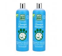 Menforsan - Pack 2 Unidades - Champú Perros eliminador de olores Talco, Elimina Malos olores del Pelaje