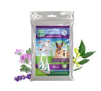 MENFORSAN Pack con 12 pipetas Anti-Insectos para Perros, con Margosa, geraniol y lavandino, con Bolsa autocierre