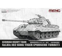 Meng 914539-1/72 SD.Kfz 182 Königs-Tiger, Torre Porsche - Escala 1:72