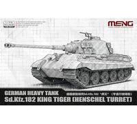 Meng 914553-1/72 SD.Kfz 182, Tigre Real, Torre Henschel - Escala 1:72
