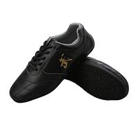 Meng Artes Marciales Zapatos De Taekwondo Ligero Transpirable Deporte Boxeo Karate Kung Fu Taichi Zapatos for Adultos Y Niños (Color : Black, Size : 45)