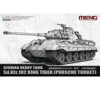 Meng-Model 72-010 Kit Sin Montar 1/72 Tanque Alemán Sd.Kfz.182 Porsche Turret