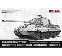 Meng-Model 72-011 1/72 Bausatz Tanque Sd.Kfz.182 King Tiger Henschel - Torreta