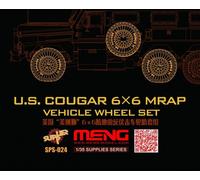 Meng-Model SPS-024-1 :3 5 U. S. Cougar 6x6 Mrap Vehículo Wheel Set - Nuevo