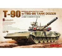 Meng-Model TS-014-1 :3 5 Rusos Principal Batalla Tanque T-90 W / TBS-86 - Nuevo