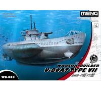 Meng-Model WB-003 - Warship Builder- u-Boat Tipo (VII) (Cartoon Modelo) - Nuevo