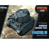Meng-Model WWT-005 - Alemán Medium Tank Panzer III (Cartoon - Nuevo