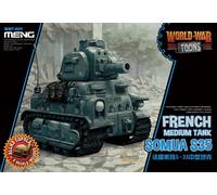 Meng-Model WWT-009 - Francés Medium Tank Somua S-35 (Cartoon Modelo) - Nuevo