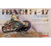 Meng Modelo TS-011 1/35 French FT-17 - Tanque ligero (torreta trenzada) modelo de plástico ki