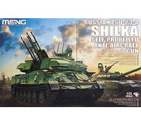 MENG Russian ZSUScale23Scale4 Shilka Self Propelled AntiScale Aircraft Gun - Kit de modelaje, Arma antiaérea, Escala 1: 35