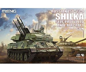 MENG Russian ZSUScale23Scale4 Shilka Self Propelled AntiScale Aircraft Gun - Kit de modelaje, Arma antiaérea, Escala 1: 35