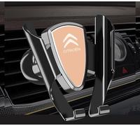 MENGCH Coche Soporte Móvil para Citroen C5/C6/C4L/C3-XR/C4/C-Elysee/ZX/C-Triomphe, Ajustable Antideslizante 360° Rotación Teléfono Inteligente Clip Coche Soporte Movil Coche Accesorios,B, W