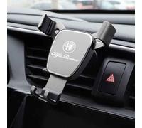 MENGCH Soporte Movil Coche, para Alfa Romeo GT Stelvio 156 159 147 4C 8C 166 Giulia Giulietta Mito Ventilación de Aire, 360° Rotación Accesorios Movil Coche con Liberación de un Botón,A, W