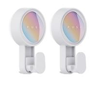 MENGCOOL 2 Ganchos Ventosa de Baño Para Extra Fuerte, Gancho de Succión Para Baño sin Taladrar, Soporta Hasta 5 kg, Toallero con Ventosa Para Cocina, Gancho Para Cristal, Azulejos (Grueso)