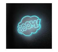 MENGE Lámpara de señalización Letrero De Neón Boom! Decoración De Pared Ajustable Para Bar, Club, Habitación Infantil, Personalizado, 38cm