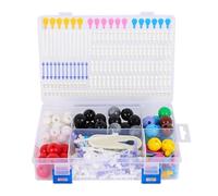 mengger Modelos Moleculares Kit 207 Pcs Química Orgánica e Inorgánica Química Científica atomía Atomizador enseñanza Set de Aprendizaje Molecular Modelo Molecular