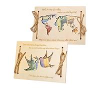 Mengger Regalo de Dinero de Madera, 2 Piezas Regalos de Dinero Divertido Regalo de Cumpleaños Regalos de Dineros Embalaje con Tarjeta de Bodas sobre de Madera Boda Tarjeta Maderas Dineros Boda