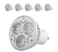 Mengjay 5x Bombilla LED LE, GU10 3W equivalente 30W lámpara halógena 240lm luz diurna blanca,