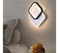 Mengjay Aplique LED Aplique moderno para interior 3 colores de luz Iluminación de pared regulable Foco de pared para dormitorio, pasillo, salón (Estilo.B)