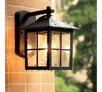 Mengjay Farol de Pared Rústico Campestre, Lámpara Exterior Antigua, Iluminación Clásica para Terraza, Aplique E27