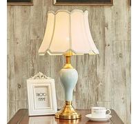 Mengjay Lámparas de mesa, E27 Vintage Lámpara de mesa de cerámica simple American Style Dormitorio Lámparas de noche Revestimiento Moderno Estudio Sala de estar Hotel Decorative Desk Lamp (A)