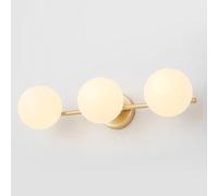 Mengjay Moderno Aplique De Luz De Pared De Vaso,luminación de Pared Pelota Interior,Luz de espejo de baño,para Pasillo Cabecera Salas de Estar Escalera Baño (3 cabezas)