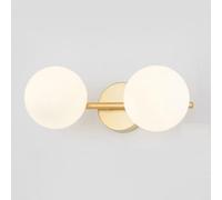 Mengjay Moderno Aplique De Luz De Pared De Vaso,luminación de Pared Pelota Interior,Luz de espejo de baño,para Pasillo Cabecera Salas de Estar Escalera Baño (2 cabezas)