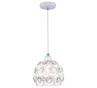 Mengjay Moderno Lámpara de techo de Cristal 20cm Plafón E27 Iluminación Dormitorio Sala de estar Baño Pasillo