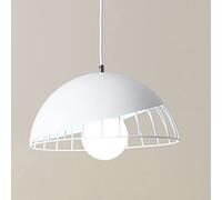 Mengjay Moderno Lámpara de Techo Metal E27 Creatividad Lámpara de araña Retro Clásico Hierro Colgante de Luz para Dormitorio Sala Cocina Comedor Hotel (Blanco)