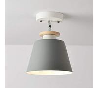 Mengjay Trade Lámpara de Comedor Lámpara de Techo moderno Lámpara Colgante Retro Industrial Iluminación E27 Metal Sin Bombilla para Bar Restaurante Cocina,Gris