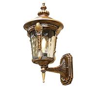 Mengjay Trade Lámpara de pared para exteriores vintage E27, Aplique de Pared de Aluminio, Aplique de estilo rústico Impermeable IP23, Lámpara para jardín balcón puerta terraza (Big)