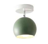 Mengjay Trade Lámpara de Techo moderno Lampara Colgante de Luz Industrial Lámpara Colgante Moderno Lámpara de techo de Metal E27 Plafón Iluminación Dormitorio Sala de estar Baño Pasillo (Verde)