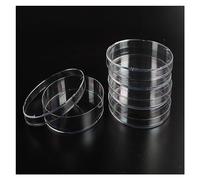 MENGKE 10 Uds. De placas de Petri estériles de poliestireno de grado, suministros escolares, 90 * 15MM, células biológicas de laboratorio, placas de Petri for bacterias