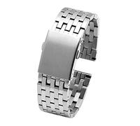 MENGKE 22 mm 24 mm 26 mm 28 mm 30 mm de correa de reloj de acero inoxidable apto for ajuste diesel for Dz4316 dz7395 dz7305 Pulsera de banda de muñeca sólida de metal de metal(B Silver,26mm)