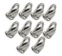 MENGKE 43 mm Acero Inoxidable 316 Spring Fender Hook Snap Adjuntar Cuerda Barco Vela Tag Tug Ship Marine Hardware Barco Accesorios 10 unids