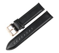MENGKE Accesorios De Reloj Correa De Reloj De Cuero Genuino 16 Mm 17 Mm 18 Mm 19 Mm 20 Mm Correa De Reloj Compatible con Correa De Reloj DW(Black-A-RG_17mm)