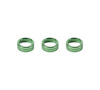MENGKE Aire Acondicionado Coche Interruptor de la Perilla Anillo Decoración Cubierta Pegatina Pegatina Ajuste para Jeep Wrangler JL Apto para Jeep Gladiator JT 2018+ Accesorios(Green)
