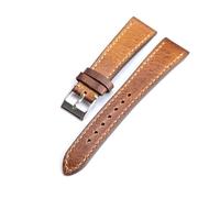 MENGKE Compatible Con La Correa De Reloj Antiguo 18 19 20 21 22MM Correa De Reloj De Cuero De Capa Superior Suave, Cuero Hecho A Mano Suave Ultrafino For Hombres # 39;(20mm)