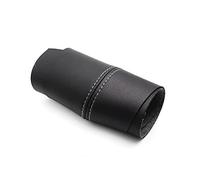 MENGKE Compatible with Mitsubishi Outlander 2014 2015 2016 2017 2018 4PCS Car Interior Microfiber Leather Door Handle Panel Armrest Cover Trim(Black-Gray Line)