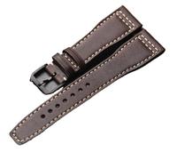 MENGKE Correa De Piel De Vaca Hecha A Mano, Pulsera For Hombre Marrón Y Negro De 20MM, 22MM Y 21MM, Correa De Reloj De Cuero Genuino De Estilo Vintage(Brown Brack Buckle,20mm)
