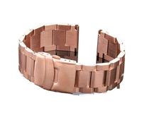MENGKE Correa De Reloj De Acero Inoxidable For Hombre Y Mujer, Pulsera De Eslabones De Correa De Reloj De Metal De 18mm, 20mm, 22mm, 24mm, Accesorios, Plata, Oro Rosa, Negro(Rose Gold,20mm)