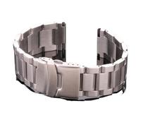 MENGKE Correa De Reloj De Acero Inoxidable For Hombre Y Mujer, Pulsera De Eslabones De Correa De Reloj De Metal De 18mm, 20mm, 22mm, 24mm, Accesorios, Plata, Oro Rosa, Negro(Silver,20mm)