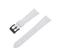 MENGKE Correa De Reloj De Cuero Cosida Vintage De Liberación Rápida Correas De Reloj De Cuero 18 Mm 19 Mm 20 Mm 21 Mm 22 Mm 23 Mm 24 Mm(White Black_20mm)