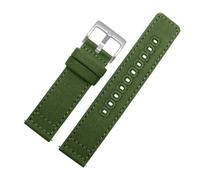 MENGKE Correa De Reloj De Lona De Liberación Rápida, 18mm, 20mm, 22mm, Correas De Nailon, Pulsera De Repuesto, Accesorios For Reloj(Green 1,22mm)