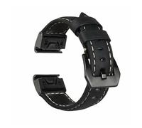 MENGKE Correa De Reloj De Piel De Vaca Loca Hecha A Mano Compatible Con Garmin Fenix 7S 5S 6S 5 6 7 5X Plus 6X Pro Correa De Cuero Quickly 20 22 26mm Pulsera(Black,26mm Fenix 5X 5XPlus)