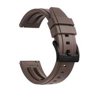 MENGKE Correa de silicona for reloj, correas de goma de liberación rápida for reloj de 18mm, 19mm, 20mm, 21mm, 22mm y 24mm, accesorios for relojes de buceo impermeables for hombre(Brown 2,21mm)