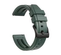 MENGKE Correa de silicona for reloj, correas de goma de liberación rápida for reloj de 18mm, 19mm, 20mm, 21mm, 22mm y 24mm, accesorios for relojes de buceo impermeables for hombre(Green 2,22mm)