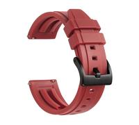 MENGKE Correa de silicona for reloj, correas de goma de liberación rápida for reloj de 18mm, 19mm, 20mm, 21mm, 22mm y 24mm, accesorios for relojes de buceo impermeables for hombre(Red 2-01,21mm)